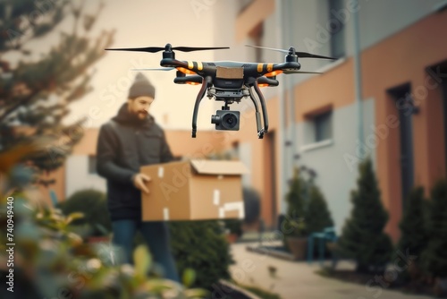 Smart package Drone Delivery urbanization sociology. Parcel parcel delivery airspace box artificial intelligence shipping. Logistic mobility solutions mobility urbanization digitalization