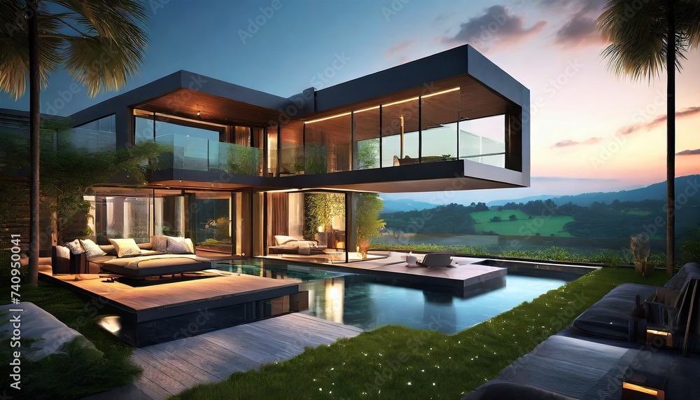 Fototapeta premium modern house
