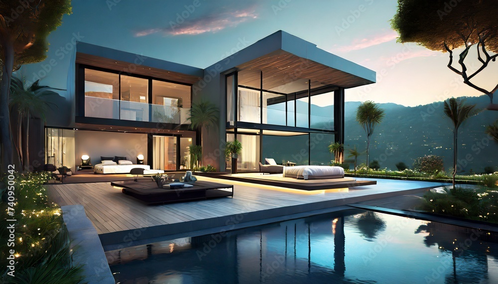 Fototapeta premium modern house