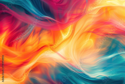 mesmerizing blend of vibrant colors swirling together