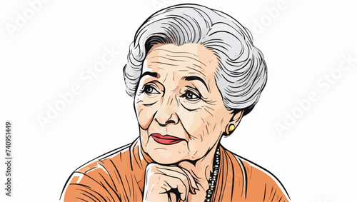 Abuela pensativa