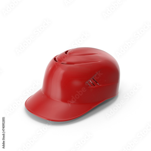 Baseball Catchers Helmet with Padding Red
