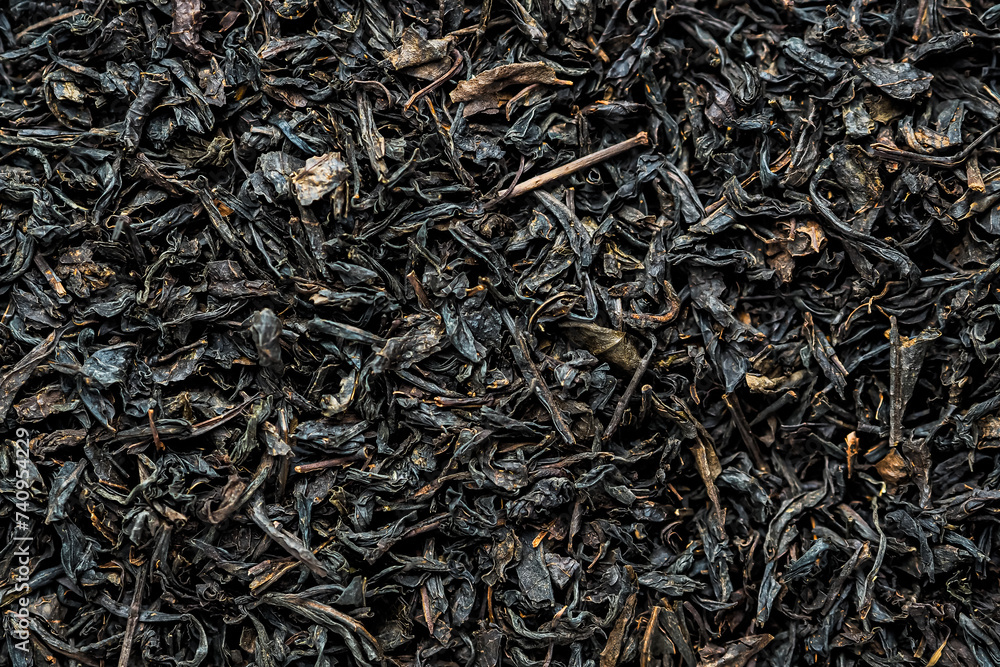 dry black tea loose texture