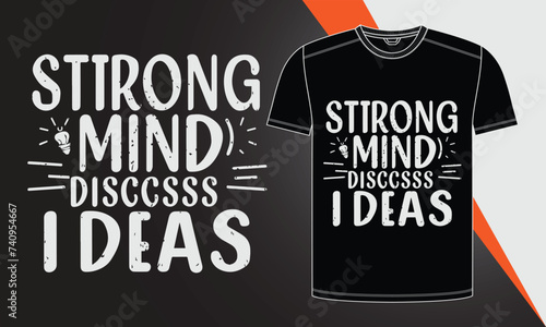 Typography t-shirt design for man