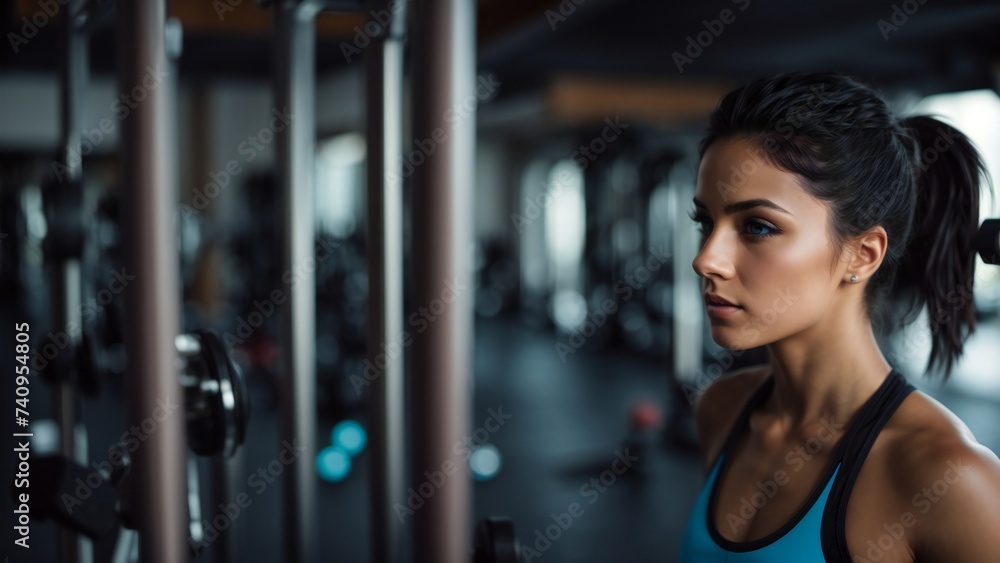 girl working out in gym girl working out in gym
