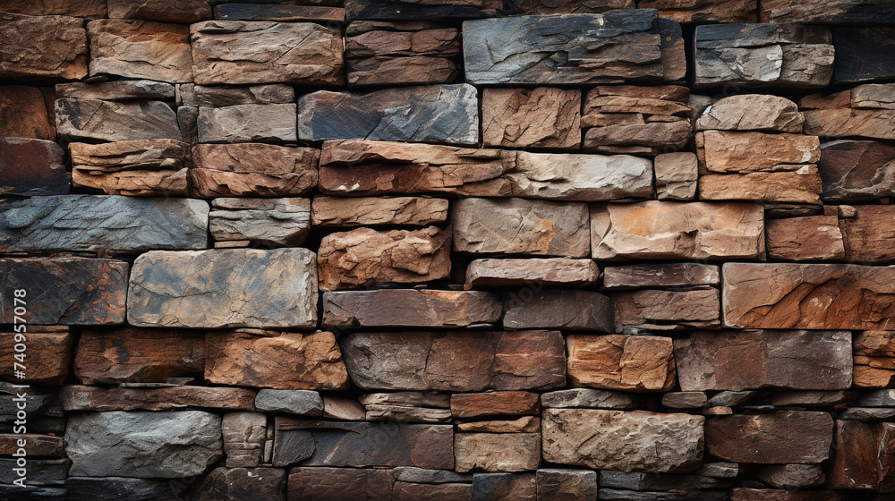 Fototapeta premium Photo old rock wall texture background сreated with Generative Ai