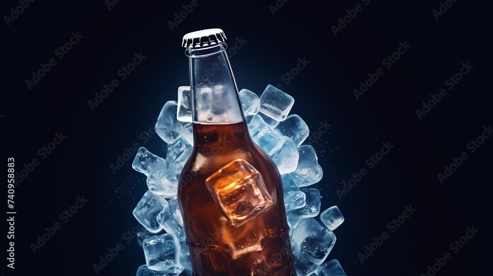 A glass of fresh and cold beer on the background A glass of fresh and cold beer on the background