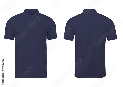 Navy Men's Polo Shirt Mockup High Resolution To Customize