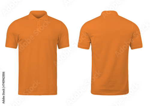 Orange Men's Polo Shirt Mockup High Resolution To Customize