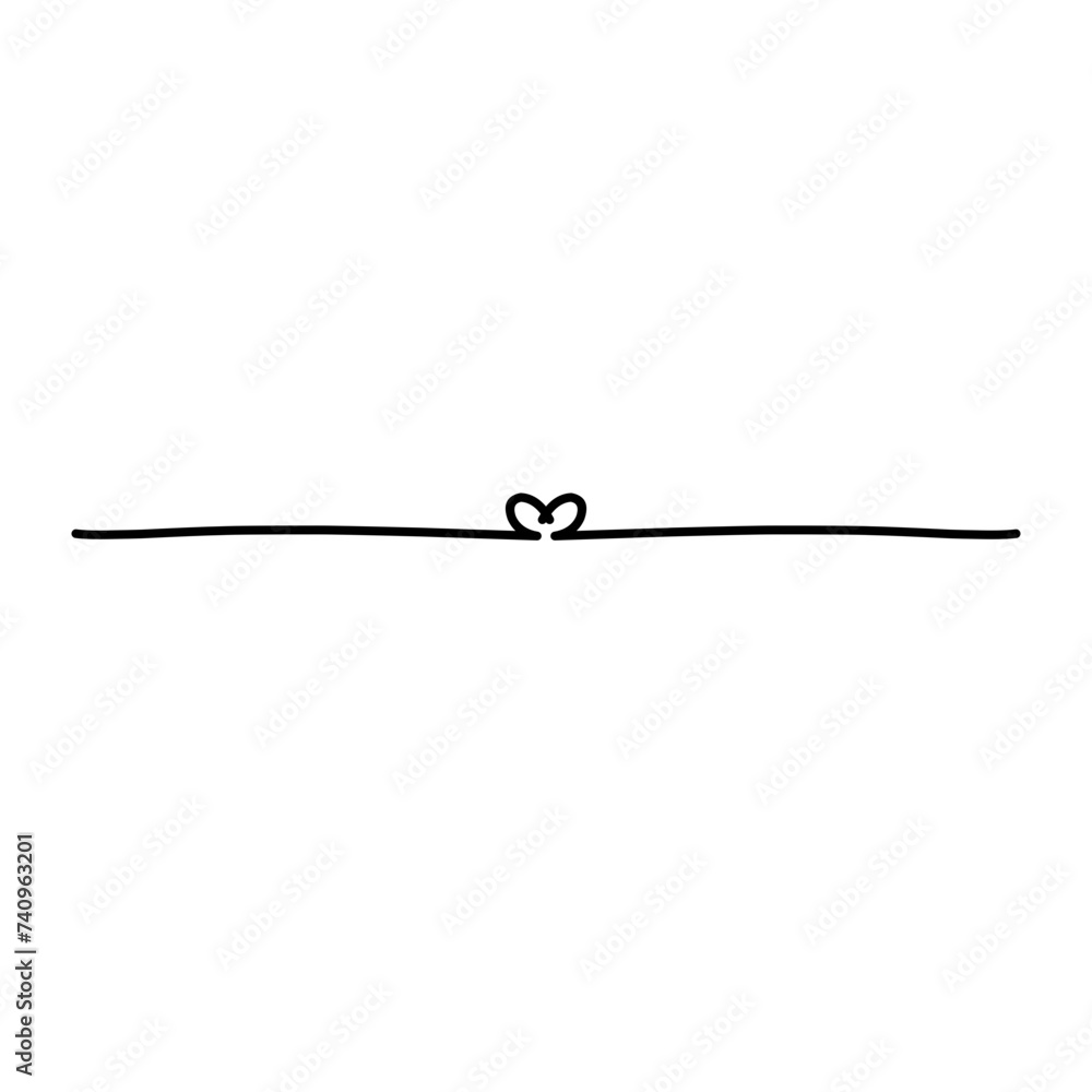 Divider thin line element Divider thin line element