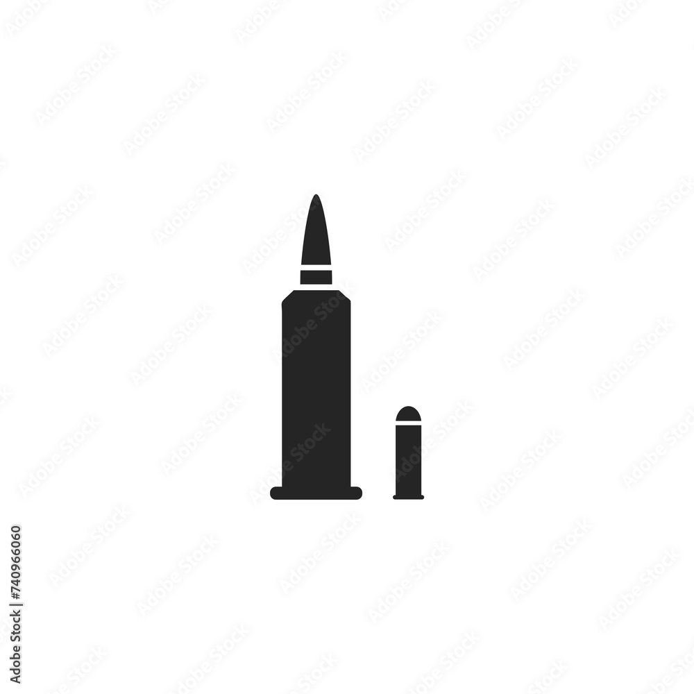 Bullet icon in two design style isolated on white background Bullet icon in two design style isolated on white background