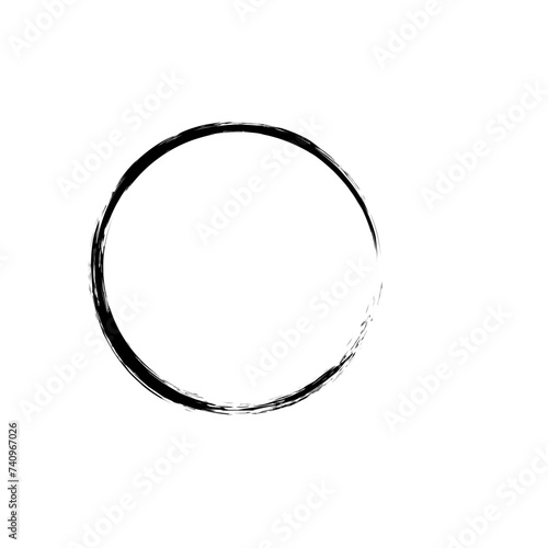 Hand drawn circles sketch frame