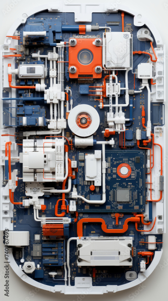 Disassembled Smartphone Components on White Background
Disassembled Smartphone Components on White Background