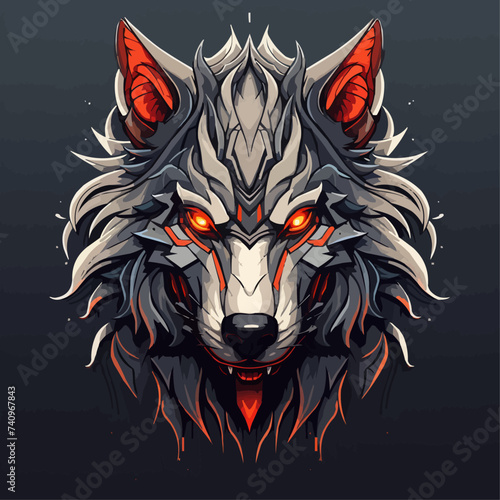 Wolf head emblem