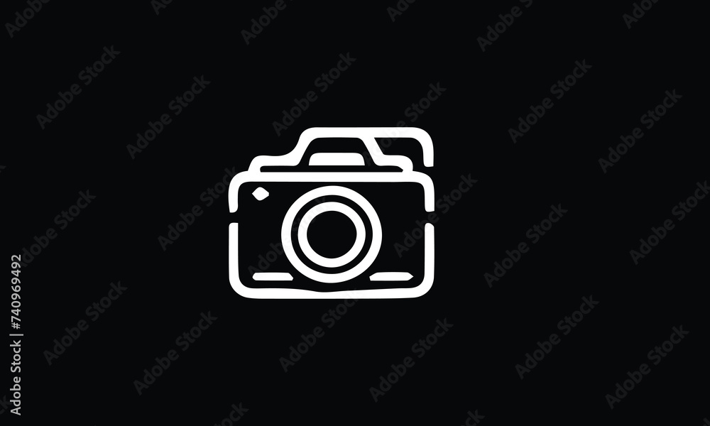 photo camera modern icon logo 
