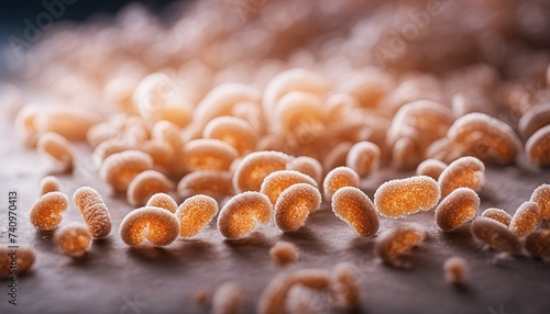 Staphylococcus Bacteria. Methicillin-resistant Staphylococcus aureus (MRSA) is a bacterium responsible for several difficult-to-treat infections in humans. 3D rendered style. Microbiology concept.