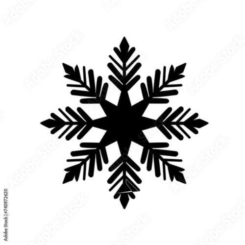 snowflake isolated on white