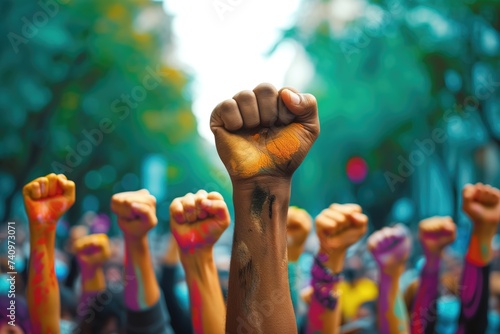 Hands up in the air © stock.finder