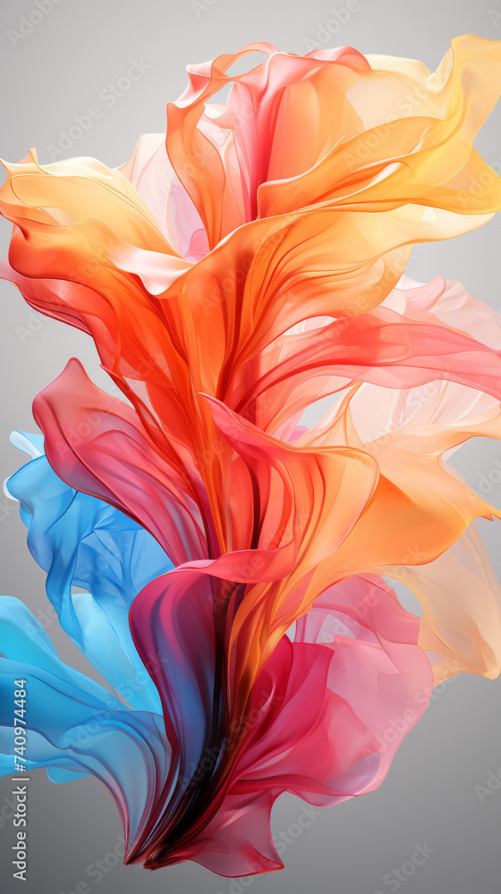 Abstract Colorful Fabric Swirl on Gradient Background
Abstract Colorful Fabric Swirl on Gradient Background