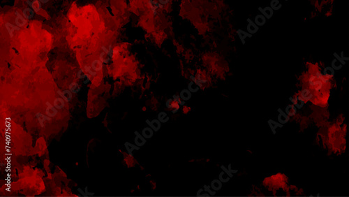 abstract red pattern on black background side view