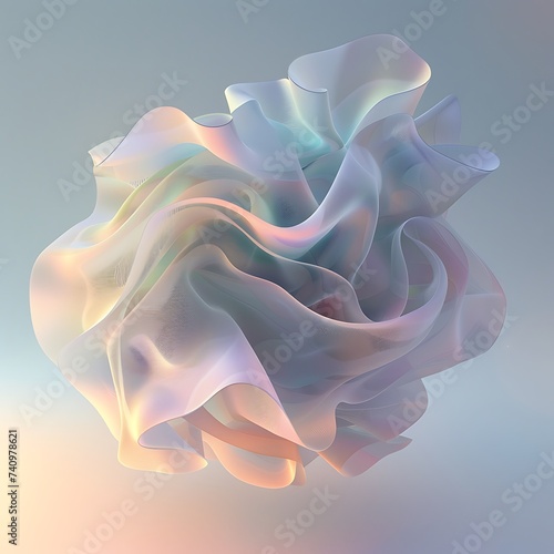 Forma abstrata fluida com tonalidades suaves © marcia47