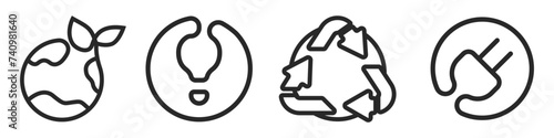 Ecology icons set. Vector icon of the planet with a leaf. Planet save vector icon concept. Terraforming symbol. Earth atmosphere symbol icon. Planet earth is life.