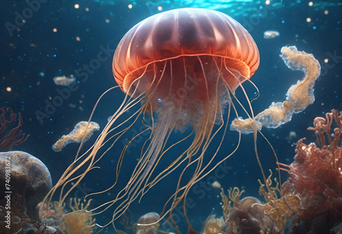 Jellyfish in the ocean © G.E.G Digital Media