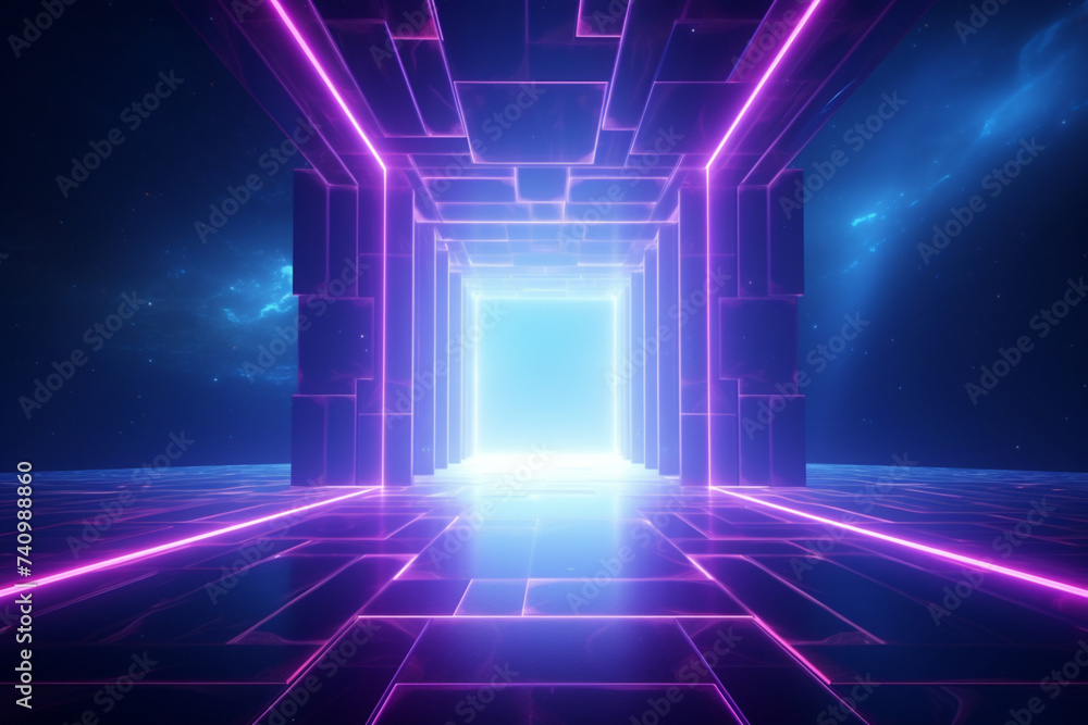 3d render, abstract background, cosmic landscape, square portal, pink blue lines, neon light, virtual reality, energy source, blank space, ultraviolet spectrum, laser show, smoke, fog, ground 3d render, abstract background, cosmic landscape, square portal, pink blue lines, neon light, virtual reality, energy source, blank space, ultraviolet spectrum, laser show, smoke, fog, ground