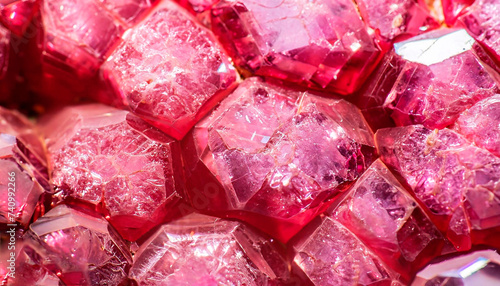 photo of ruby texture with crystal structure photo