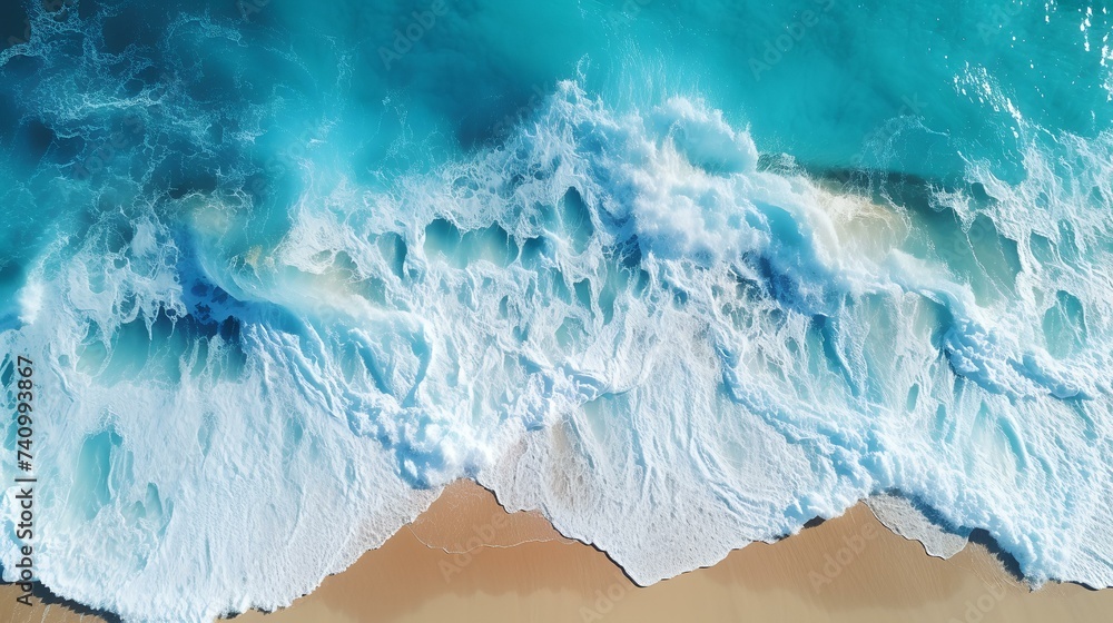 Fototapeta premium AI Generative: Top Aerial Drone View