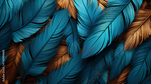 Soft feather decoration, feather texture © xuan