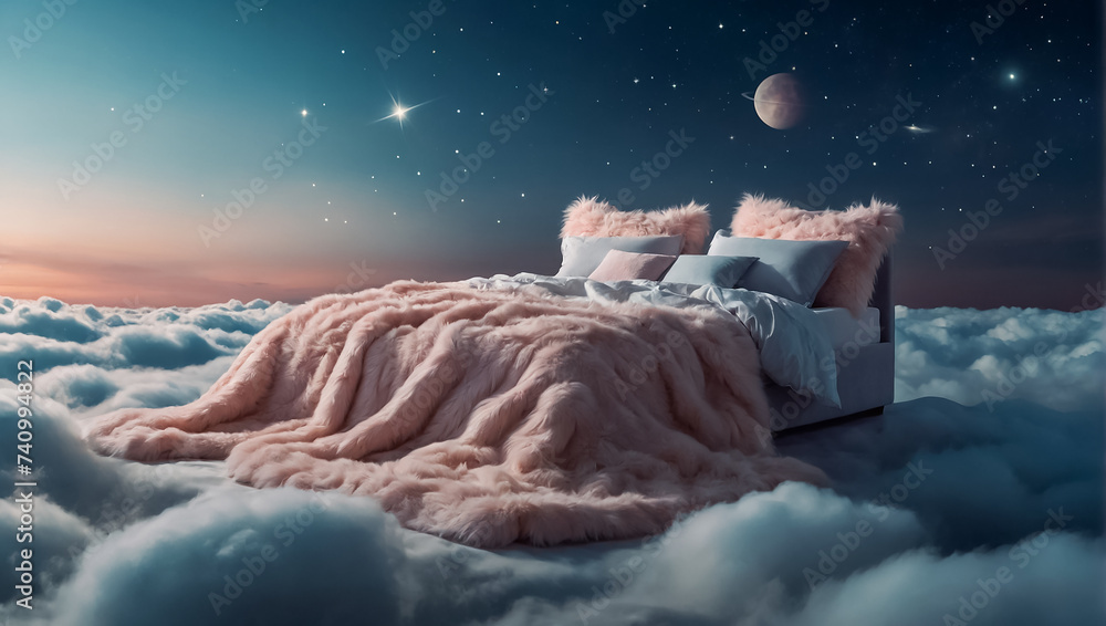 Beautiful bed in the clouds design Beautiful bed in the clouds design
