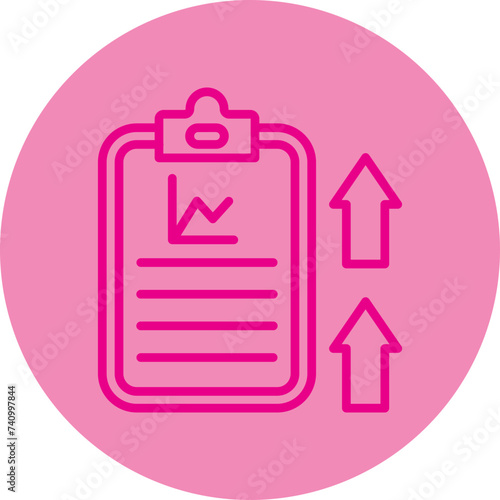 SERP  Pink Line Circle Icon