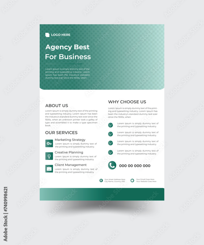 Corporate Business flyer template vector design, Geometric shape used for business flyer layout, Corporate business flyer template. 

