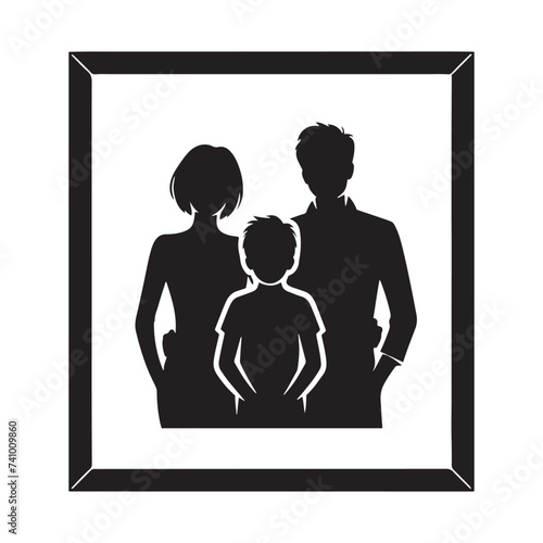 Family Memories: Silhouetted Frame of Love, Laughter, and Togetherness Captured in Time's Enduring Embrace.
