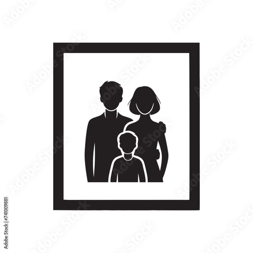 Family Memories: Silhouetted Frame of Love, Laughter, and Togetherness Captured in Time's Enduring Embrace.