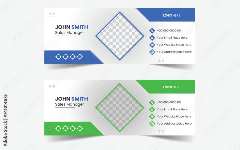 Modern Email Signature Design Template And Identity