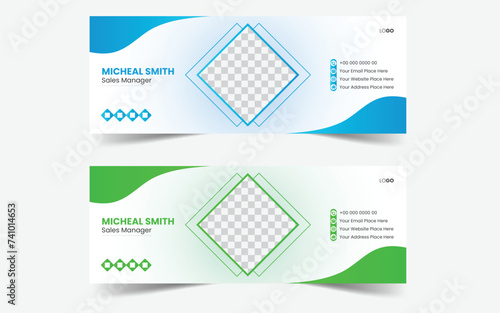 Modern Email Signature Design Template And Identity