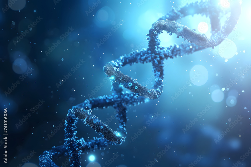 Faszinierende DNA: Makroaufnahme eines DNA-Strangs Faszinierende DNA: Makroaufnahme eines DNA-Strangs