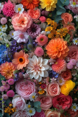 Vertical Wall of Flowers