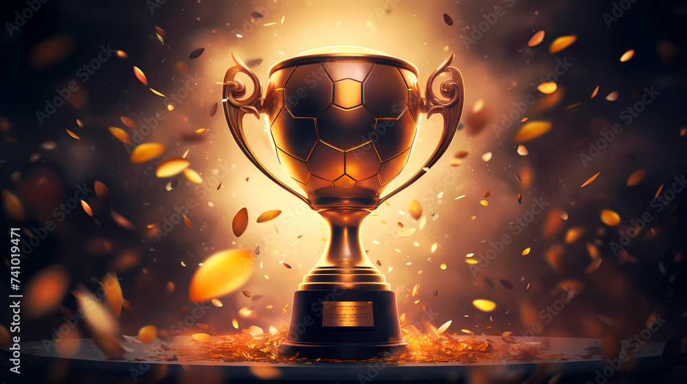 The celebration kicked off, and the majestic trophy was showered The celebration kicked off, and the majestic trophy was showered