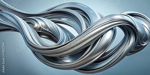 abstract silver background with waves