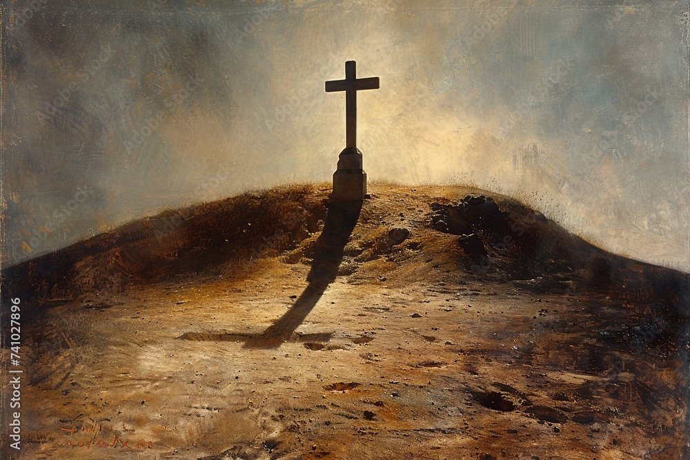 Experience a moment of profound solitude and contemplation as the empty ...