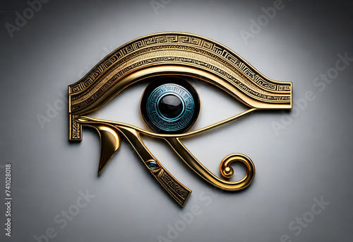 the eye of Horus in minimal style 