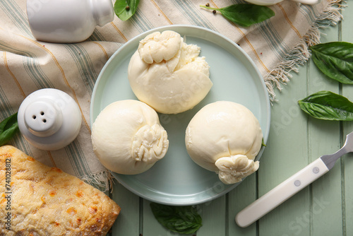 Fresh italian burrata chees...