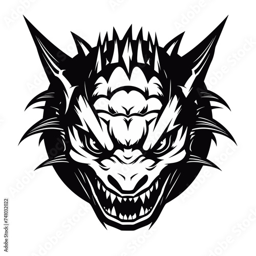 chupacabra monster  vector illustration isolated transparent background logo, cut out or cutout t-shirt print design