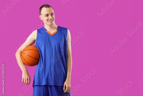 Young basketball player on ...
