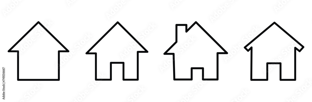 House icon vector. Home icon vector. Vector illustration. Eps file 456. House icon vector. Home icon vector. Vector illustration. Eps file 456.