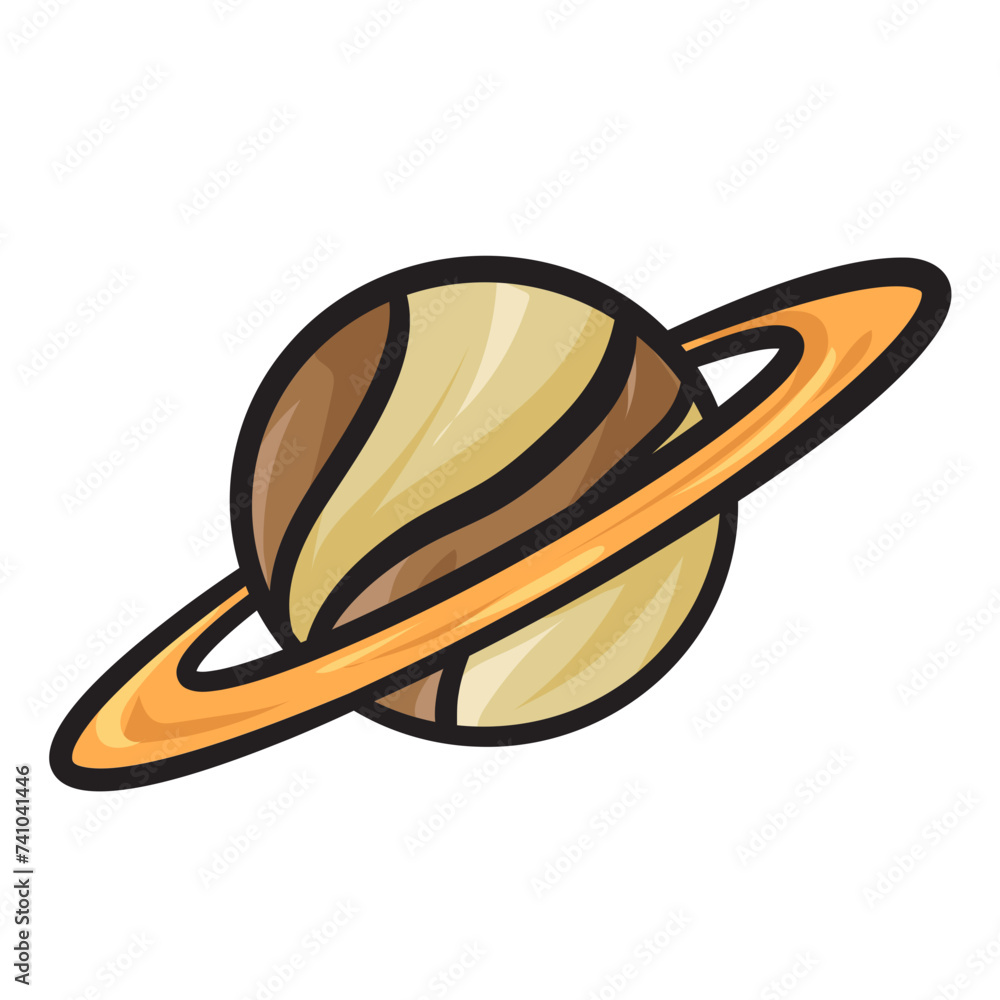 Saturn handdrawn doodle illustration Saturn handdrawn doodle illustration