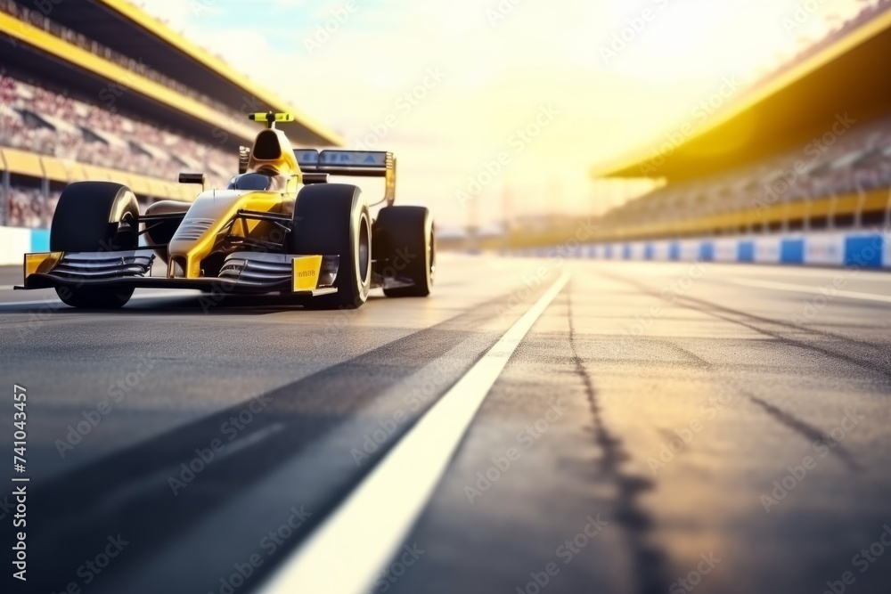 F1 Formula one race grand tournament ring competition auto racing car club sport track record drivers reaction fast speed winner racer in motion action perspective professional driving lap winning